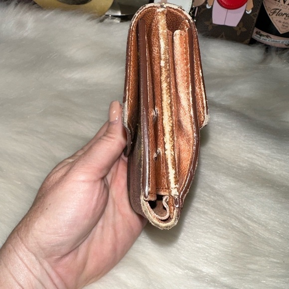 AUTHENTIC LOUIS VUITTON MONOGRAM PORTEFEIULLE ELISE TRIFOLD SNAP WALLET - Picture 10 of 12